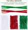 1170 Pieces Christmas Tri Beaded Ornament Kit Christmas DIY Craft Bead Includes 1140 Plastic Tri-shaped Beads 30 Chenille Stems Wreath Candy Cane for Christmas Xmas DIY Holiday Tree Hanging Decoration